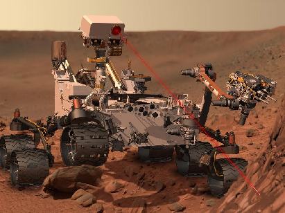Curiosity et son laser